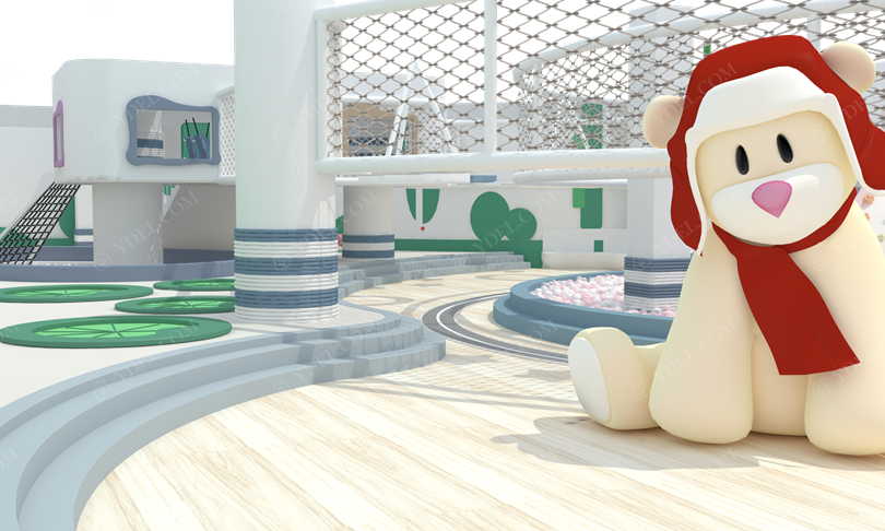 室內樂園淘氣堡功能區一角