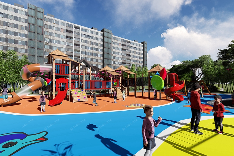 小區戶外組合滑梯設備