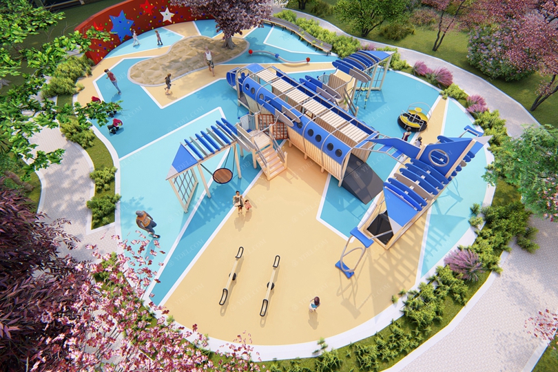 學校定制飛機模型游樂設備