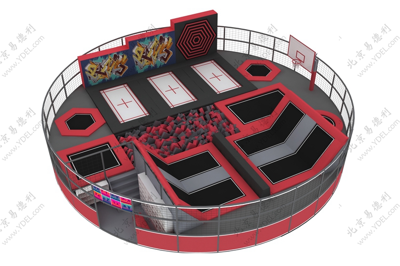 室內小型運動蹦床公園